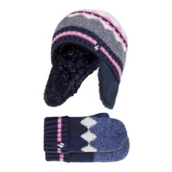Girls Nordic Pattern Trapper Hat With Pom Pom And Mittens Set 8 Girls Nordic Pattern Trapper Hat With Pom Pom And Mittens Set -Outdoor Sports k6be59be3439e3b3d54fdeaf07fd46f61