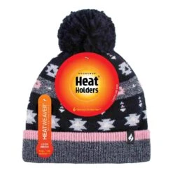 Ladies Warm Knit Fleece Lined Winter Warm Hat With Pom Pom -Outdoor Sports k6e465a1338d34561401022eec1908f15