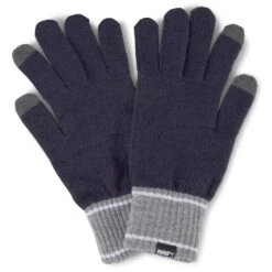 Puma Knit Gloves, Black/Gray Heather -Outdoor Sports k70f4a9dabd25c1c810586d1a9ea6b2bd