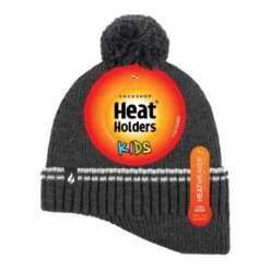 Boys Patrol Ribbed Bobble Pom Pom Hat For Winter -Outdoor Sports k753eceabb8f7244067cb84bbc0f6df96