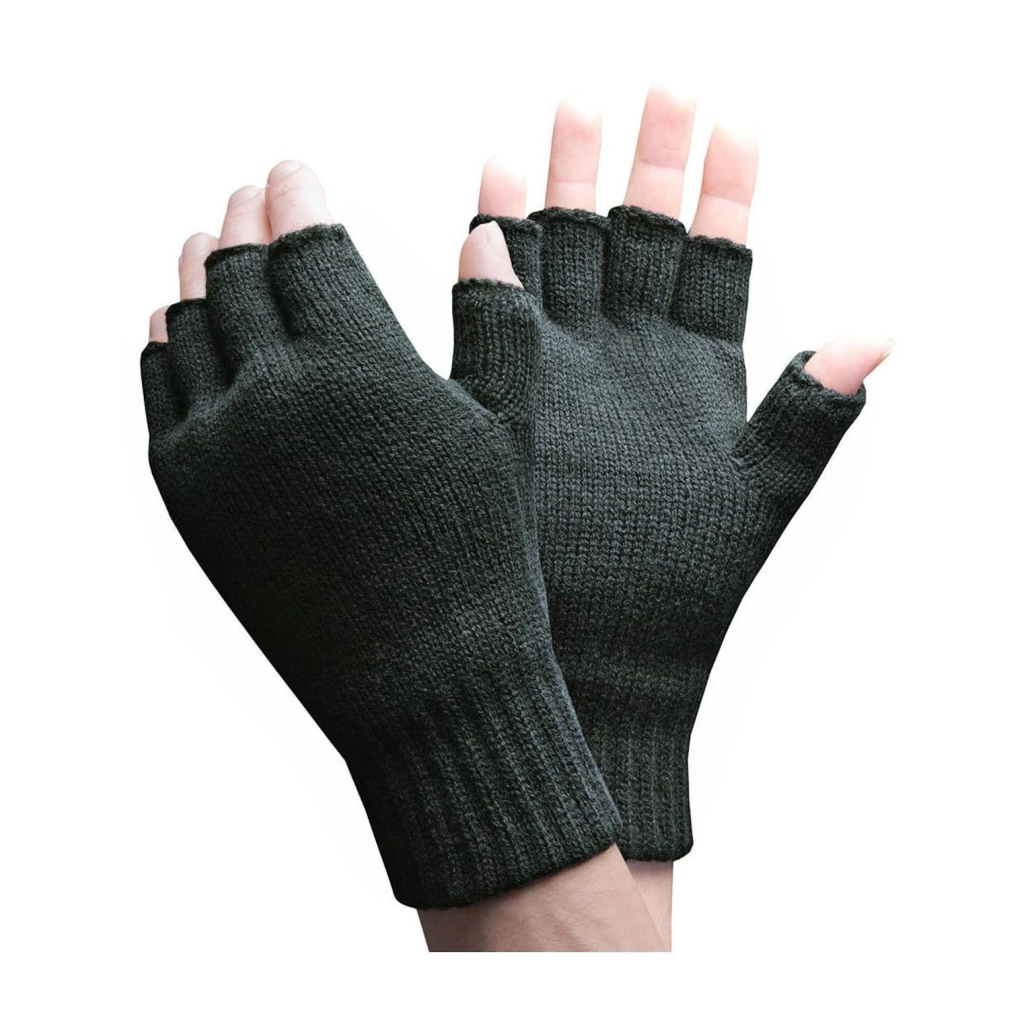 Mens Winter Warm 3.2 TOG Fleece Lined Fingerless Gloves 7 Mens Winter Warm 3.2 TOG Fleece Lined Fingerless Gloves - Image 5