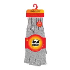 Ladies Solid Knitted Fleece Lined Thermal Fingerless Gloves -Outdoor Sports k766fdc8c6abe496a01fcc36ee9eaf09a