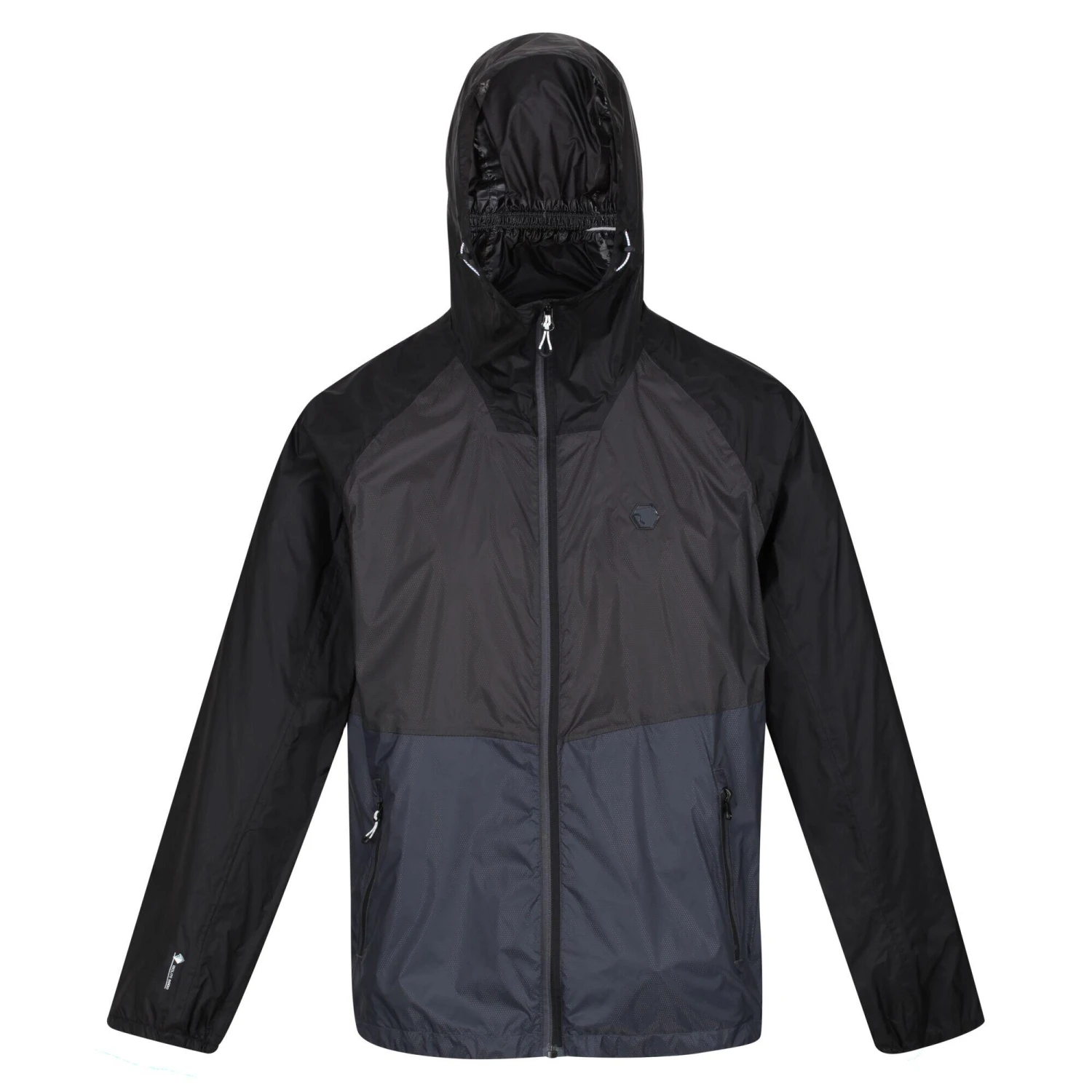 Regatta Mens Pack It Pro Waterproof Jacket (Black/Pacific Green) 8 Regatta Mens Pack It Pro Waterproof Jacket (Black/Pacific Green) - Image 6