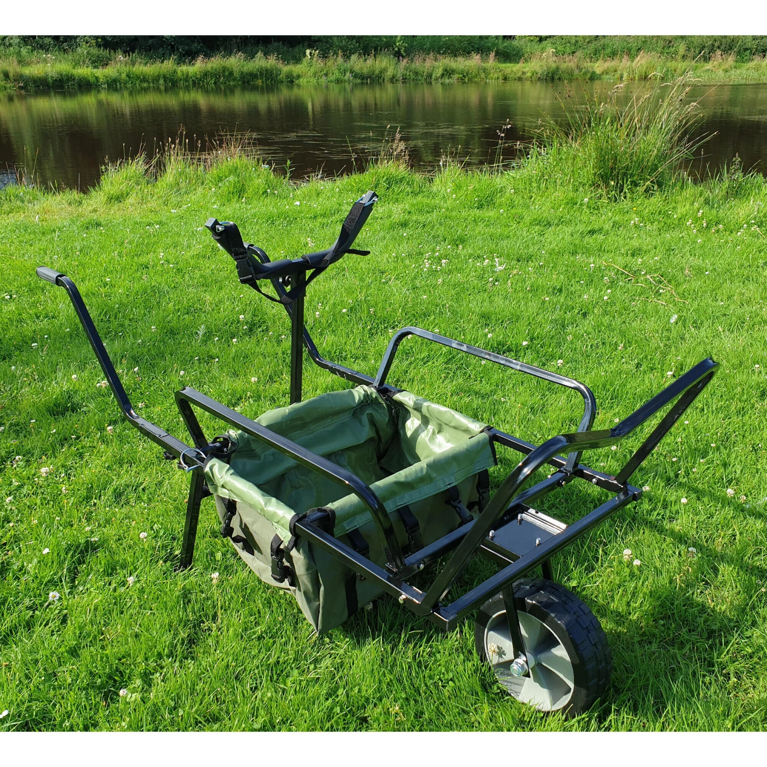 Bison One Wheel Fishing Camping Barrow With Y Bar 7 Bison One Wheel Fishing Camping Barrow With Y Bar - Image 5