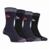 4 Pairs Mens Cushion Sole Hiking Work Boot Socks -Outdoor Sports k7edbfad33562696929cababfdce88370