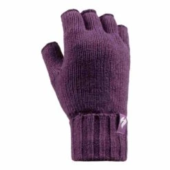Ladies Solid Knitted Fleece Lined Thermal Fingerless Gloves -Outdoor Sports k80c65ff9126f5de6d5857f68bc1fc0dd