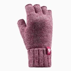 Ladies Solid Knitted Fleece Lined Thermal Fingerless Gloves -Outdoor Sports k89fe7b87905bff99a9421faa04e8513c