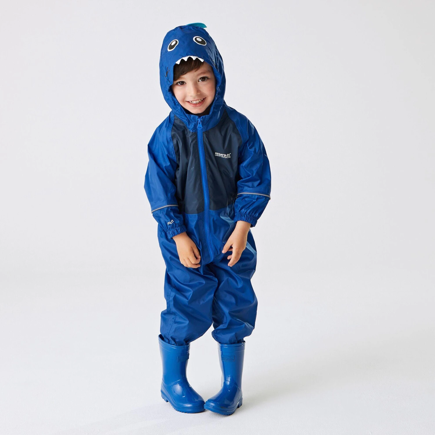 Regatta Kids' Charco Breathable Waterproof Puddle Suit 7 Regatta Kids' Charco Breathable Waterproof Puddle Suit - Image 5