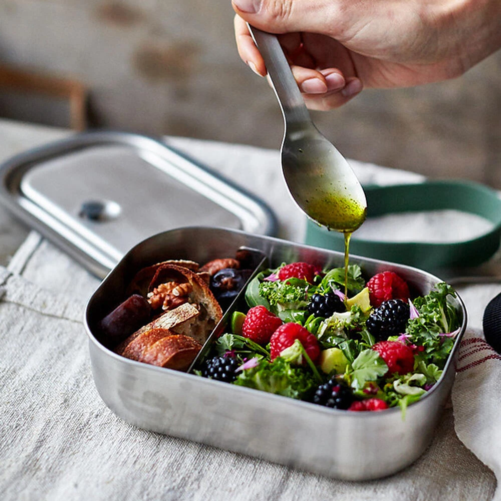 Black+Blum Stainless Steel Lunch Box Olive 4 Black+Blum Stainless Steel Lunch Box Olive - Image 2