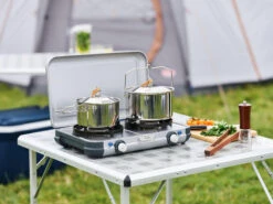 Campingaz 2-BURNER CAMP & GRILL STOVE -Outdoor Sports k8f24fb49b7a94f9bed1b63db76832075