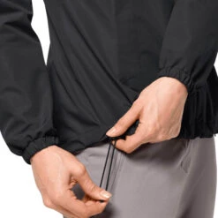 Jack Wolfskin Stormy Point 2L Womens Rain Jacket Black -Outdoor Sports k91f400877496f4d077cdf33f519fca02