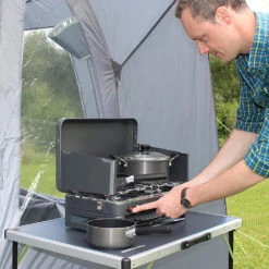 Twin Burner Gas Stove & Grill -Outdoor Sports k94ac72afadd1e54edcbba984aab67da4