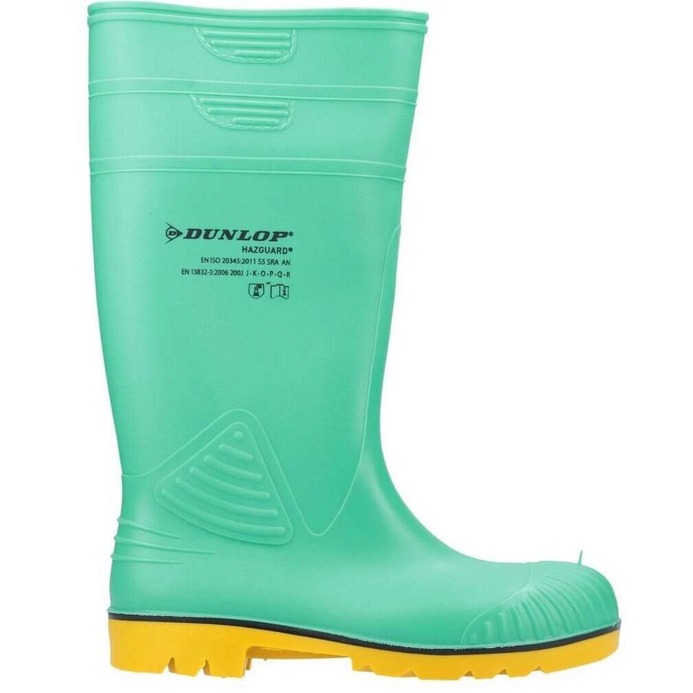 Dunlop Mens Acifort HazGuard Wellington Boots (Green/Yellow) 4 Dunlop Mens Acifort HazGuard Wellington Boots (Green/Yellow) - Image 2