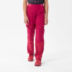 Quechua Kids’ Modulable Hiking Trousers MH500 Raspberry 7 -Outdoor Sports k9b101e9b0aa975fa686af7d7369e7bc0