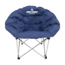 Milestone Navy Blue Deluxe Moon Chair -Outdoor Sports ka581f8f833a0e21b635c71585c0695f4
