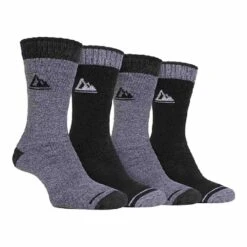 4 Pairs Mens Cushion Sole Hiking Work Boot Socks -Outdoor Sports ka6865d529c5f509aa270467f5b46e5dc