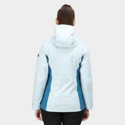 Regatta Womens/Ladies Highton Stretch II Waterproof Jacket (Ice Blue/Blue Sapphire) -Outdoor Sports ka888cd4b31b1607ecc5ecdacac49f930