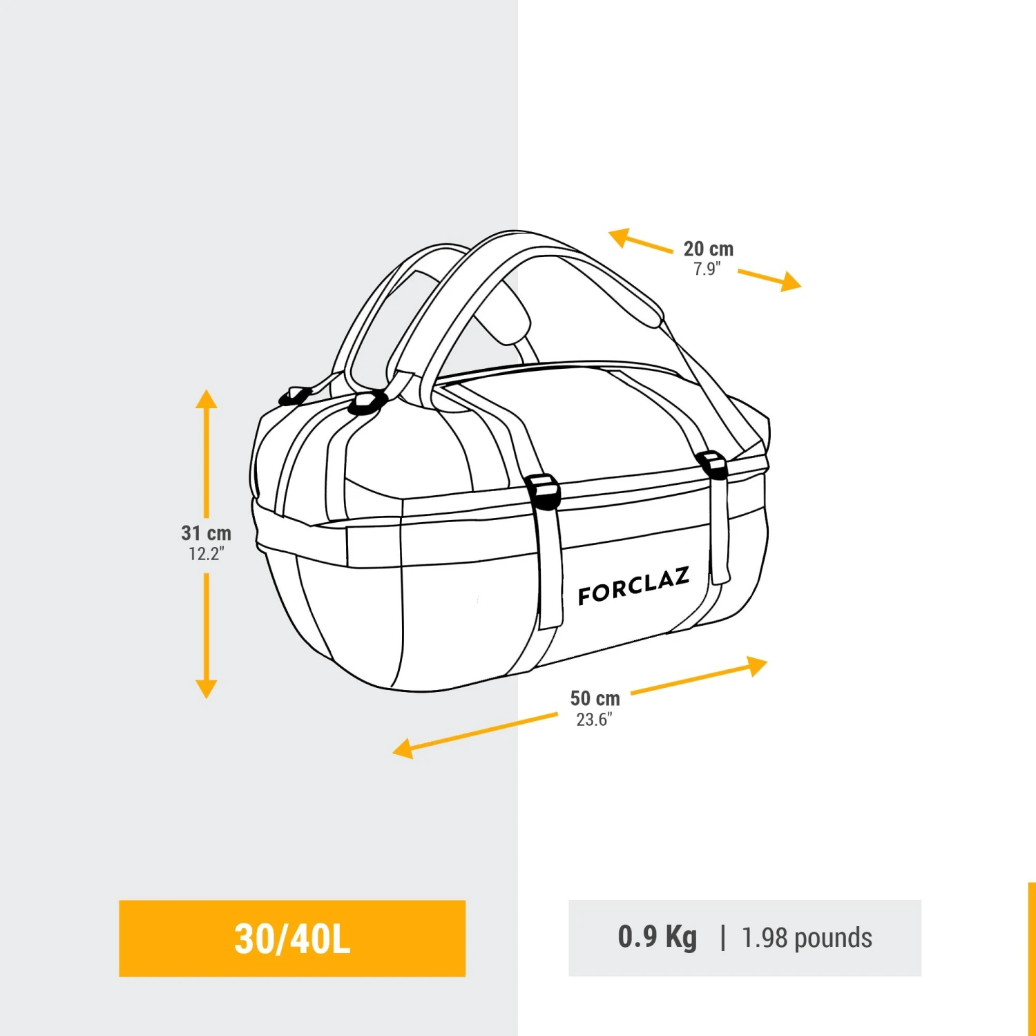 Duffle Carry Bag 30/40 L - EXTEND 5 Duffle Carry Bag 30/40 L - EXTEND - Image 3