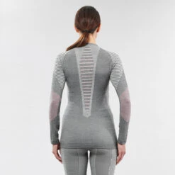 WEDZE Women's Ski 900 Merino Wool Seamless Base Layer Top -Outdoor Sports kad25b3ba3b95a3b57e5b20e68fea4624