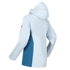 Regatta Womens/Ladies Highton Stretch II Waterproof Jacket (Ice Blue/Blue Sapphire) -Outdoor Sports kaee654c5d7a4767fe8cd14184d6320e3