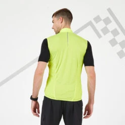 KIPRUN LIGHT MEN'S RUNNING JACKET SLEEVELESS LIGHT YELLOW -Outdoor Sports kb04d1c05b2f4061cb6f709f9bd480371