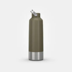 Quechua Stainless Steel Hiking Flask With Screw Cap MH100 1.5 L Khaki -Outdoor Sports kb11e5d4c216442f1edabe12e139aa85a