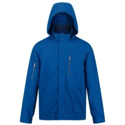 Regatta Mens Feelding Linear Waterproof Bomber Jacket (Black) -Outdoor Sports kb3e3ec6be2286bb80a9017b7eae833c8