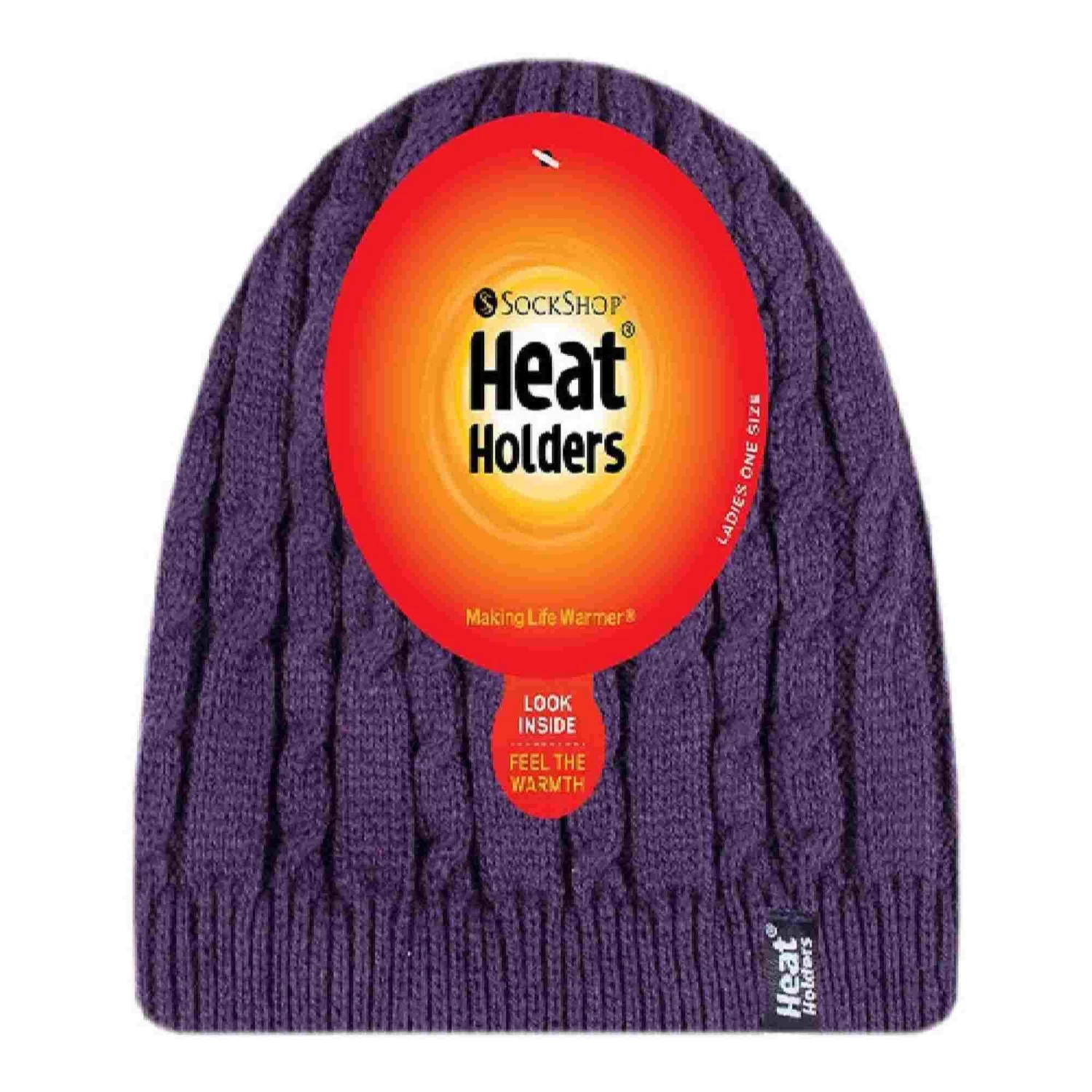 Womens Ribbed Cable Knit Fleece Lined Thermal Knitted Beanie Hat 6 Womens Ribbed Cable Knit Fleece Lined Thermal Knitted Beanie Hat - Image 4