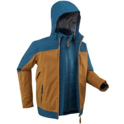 Quechua KIDS’ 3-in-1 WATERPROOF HIKING JACKET - SH500 X-WARM -8°C - AGES 7