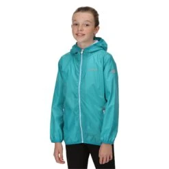 Regatta Great Outdoors Childrens/Kids Lever II Packaway Rain Jacket (Pacific Green) -Outdoor Sports kb7fcc412ae35cce0a2c0b63955f83519