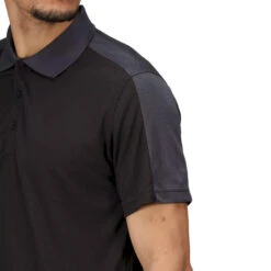 Regatta Contrast Coolweave Pique Polo Shirt (Black/Classic Red) -Outdoor Sports kb8c911422408629b1b0e5980f8c063d1