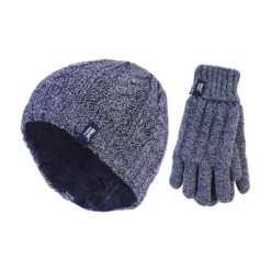 Ladies Fleece Lined Thermal Hat & Gloves Set For Winter -Outdoor Sports kb8d8924d45c5598037bafc1ba9809ad6