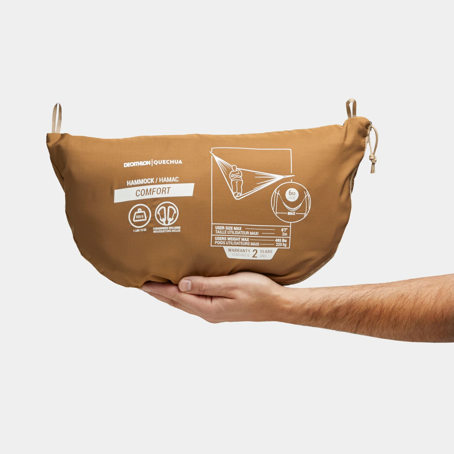 Quechua Two-person Hammock - Comfort 350 X 175 Cm 4 Quechua Two-person Hammock - Comfort 350 X 175 Cm - Image 2