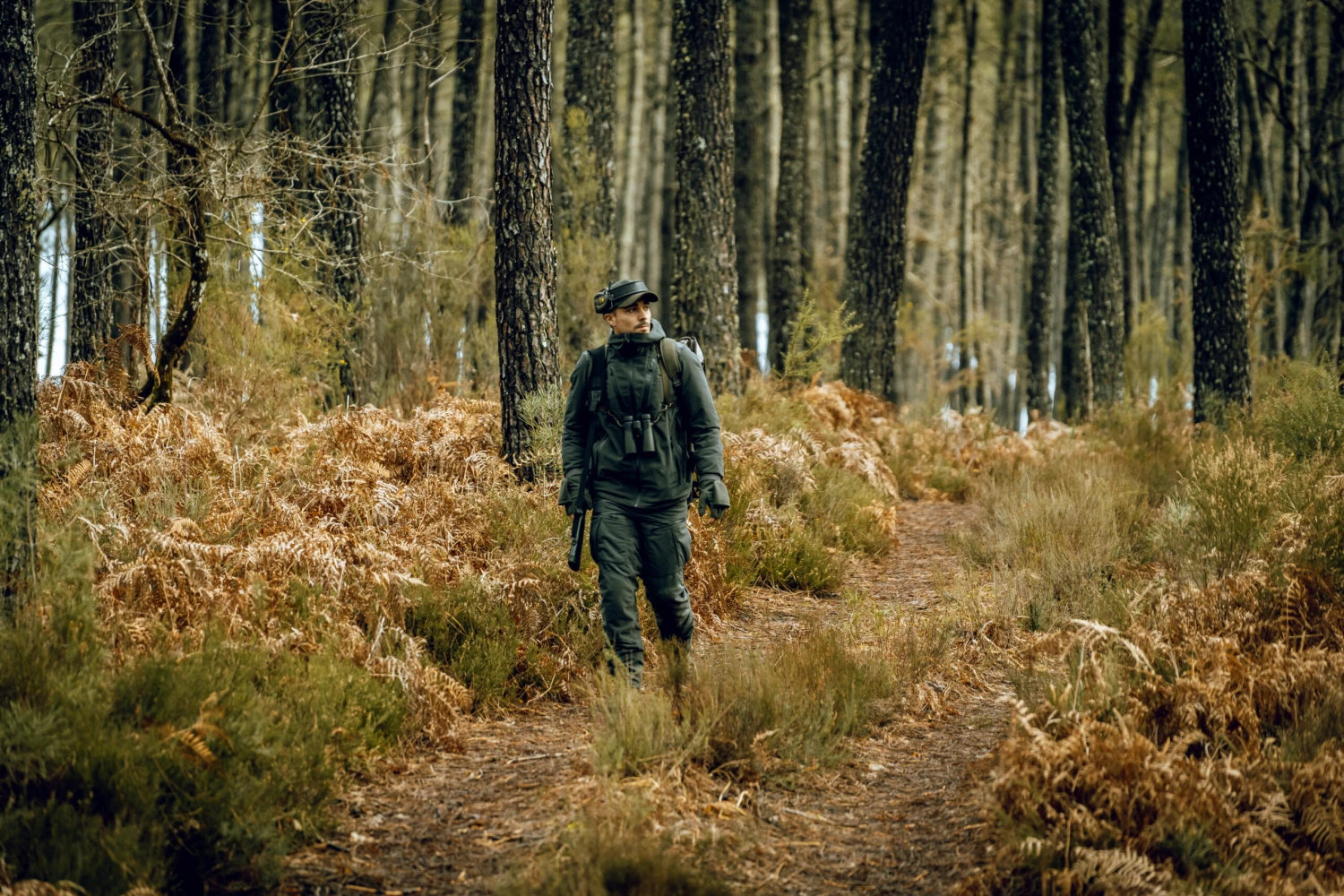 WARM WATERPROOF HUNTING SILENT JACKET GREEN 900 4 WARM WATERPROOF HUNTING SILENT JACKET GREEN 900 - Image 2