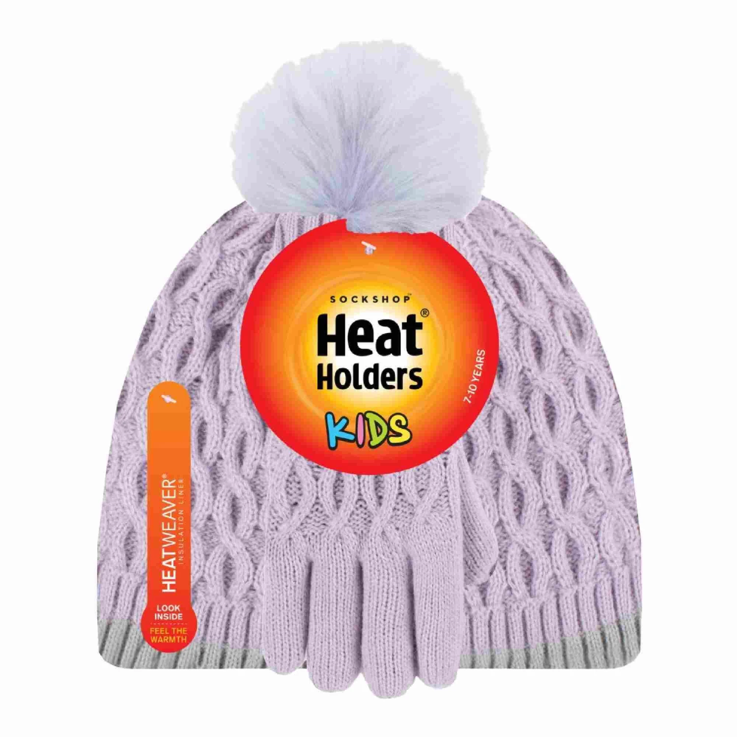 Girls Thermal Insulated Pom Pom Bobble Beanie Hat And Gloves 4 Girls Thermal Insulated Pom Pom Bobble Beanie Hat And Gloves - Image 2