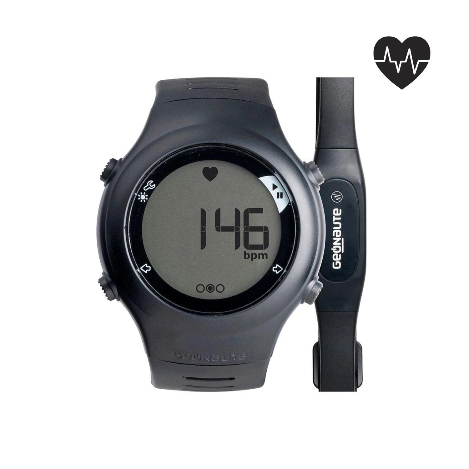 Kalenji ONRHYTHM 110 Runner's Heart Rate Monitor Watch Black 3 Kalenji ONRHYTHM 110 Runner's Heart Rate Monitor Watch Black