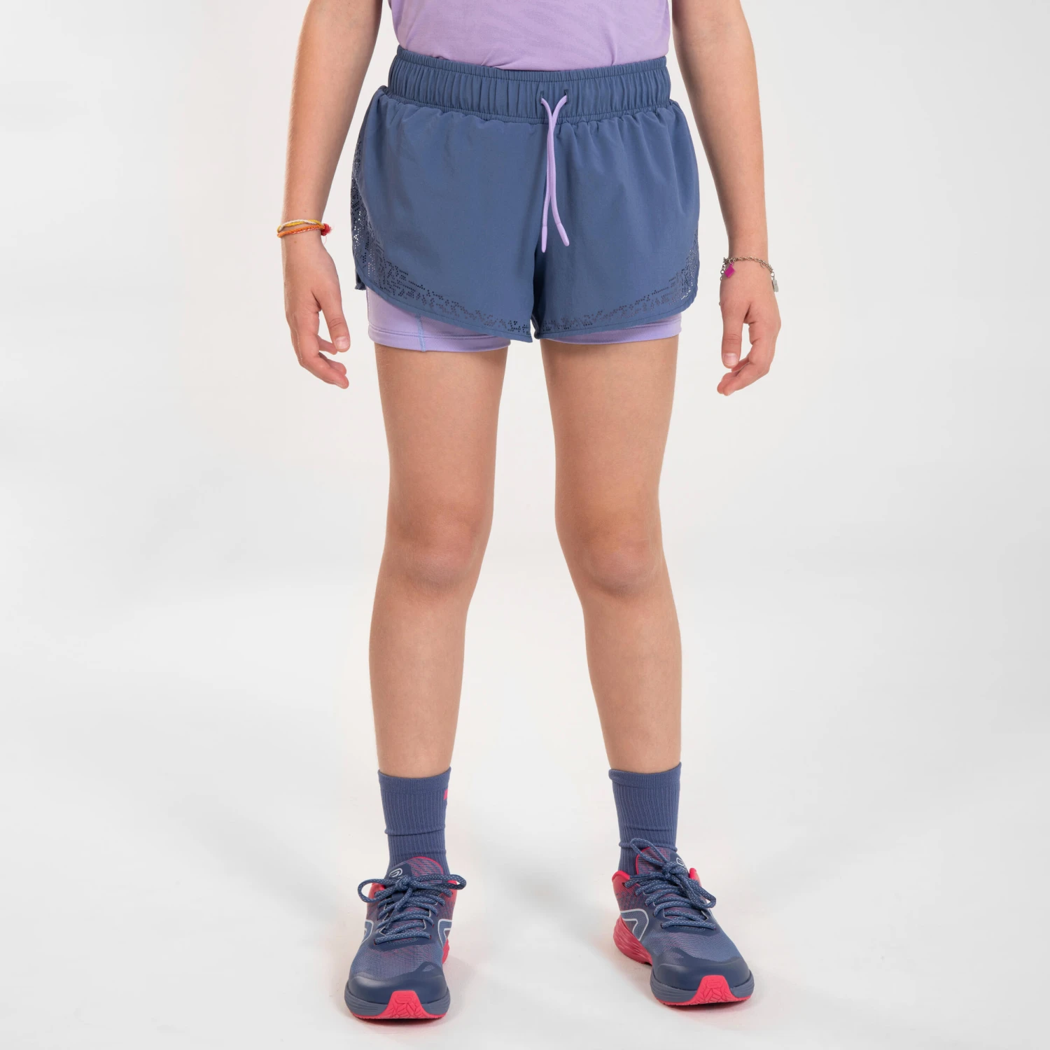 KIPRUN DRY+ Girl's Breathable 2-in-1 Tight Running Shorts 3 KIPRUN DRY+ Girl's Breathable 2-in-1 Tight Running Shorts