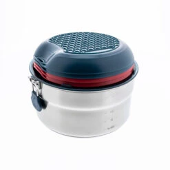 Quechua Stainless Steel Camping Cook Set -Outdoor Sports kc0c377942eda35b6d70a0d84ba912030