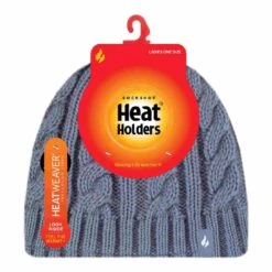 Ladies Cable Knit Fleece Lined 3.4 TOG Thermal Winter Hat -Outdoor Sports kc652d706ab4d5e8d88c7ab00e8dc83c3