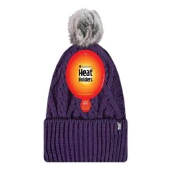 Ladies Ribbed Cuffed Pom Pom Bobble Beanie Hat With Fleece Lining 14 Ladies Ribbed Cuffed Pom Pom Bobble Beanie Hat With Fleece Lining -Outdoor Sports kc709df21f93684b885193a1ee007155d