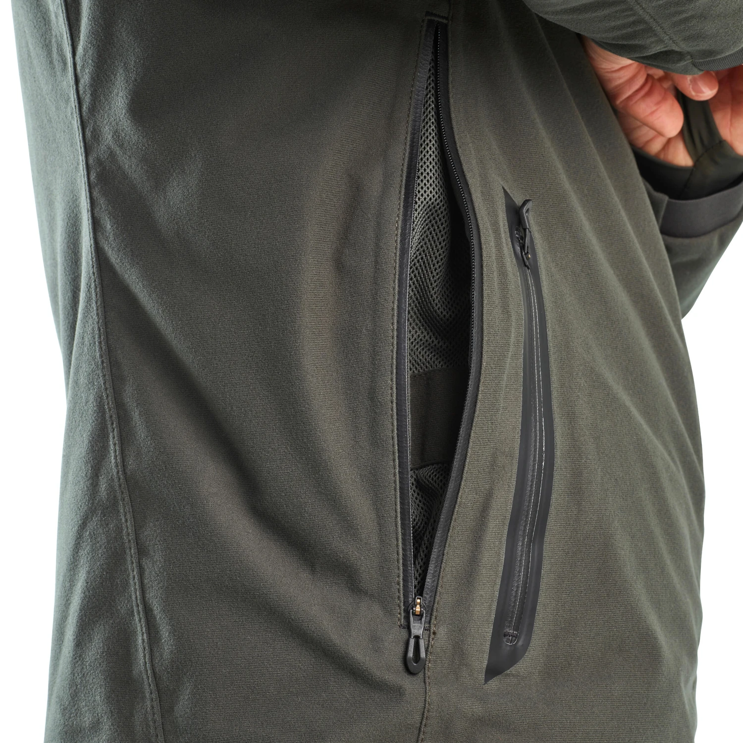 WARM WATERPROOF HUNTING SILENT JACKET GREEN 900 13 WARM WATERPROOF HUNTING SILENT JACKET GREEN 900 - Image 11