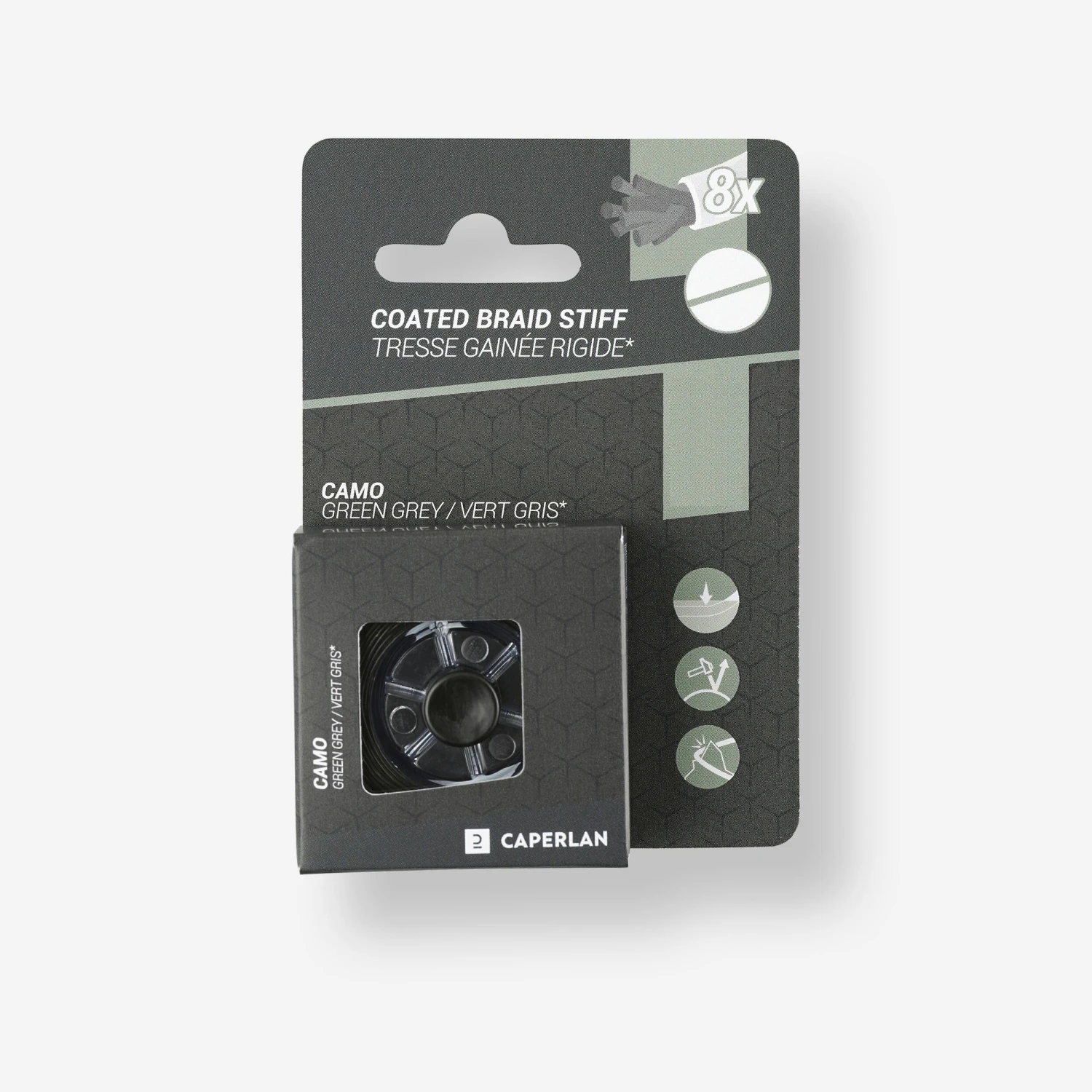 20M RIGID BRAIDED CARP FISHING LEADER WITH SHEATH 3 20M RIGID BRAIDED CARP FISHING LEADER WITH SHEATH