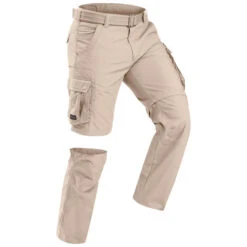 Refurbished Mens Travel Trekking Zip-Off Cargo Trousers