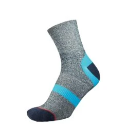 1000 Mile Approach Repreve Double Layer Sock Navy Marl Kingfisher