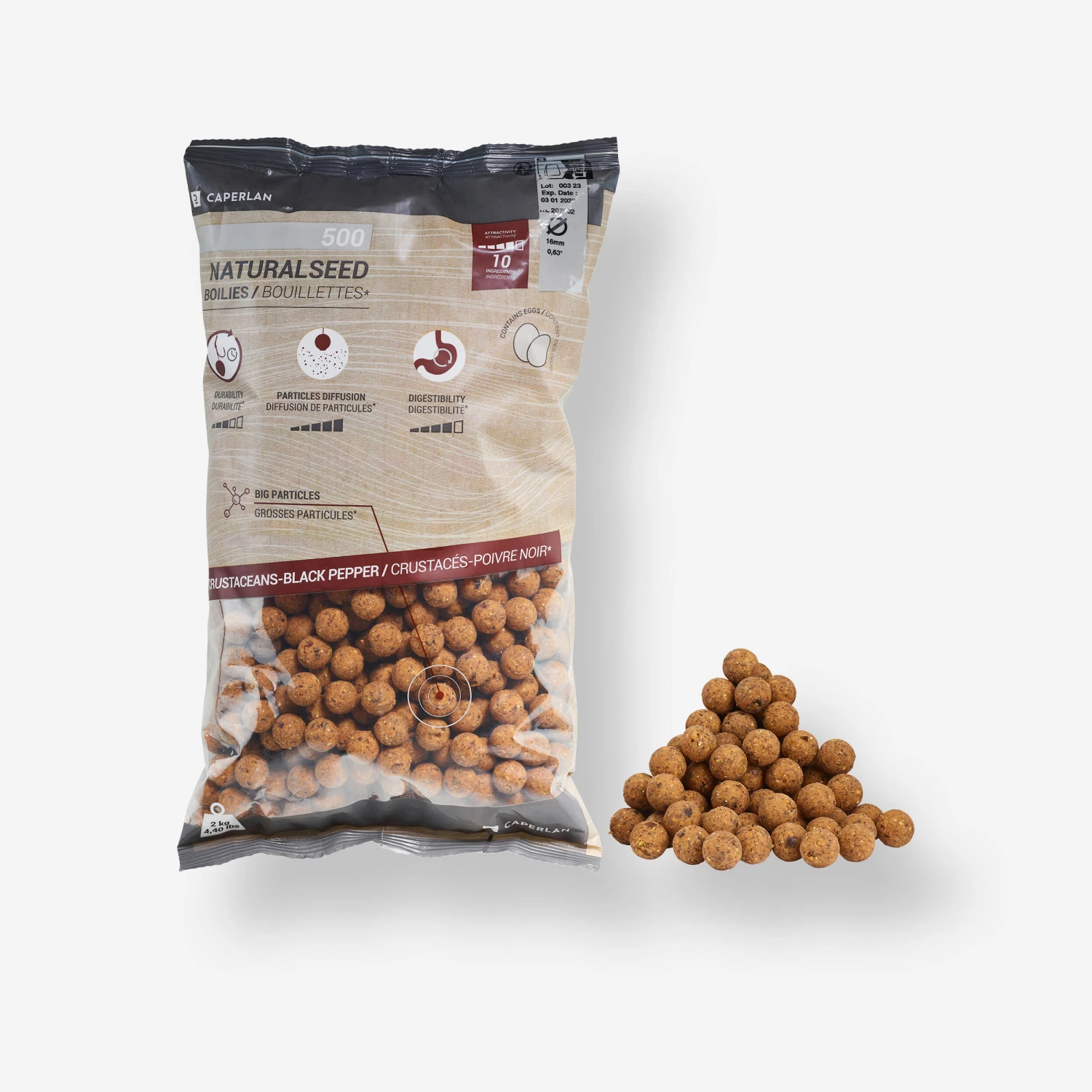 Carp Fishing Boilies NATURALSEED 16mm 2kg - Mussel 21 Carp Fishing Boilies NATURALSEED 16mm 2kg - Mussel - Image 19