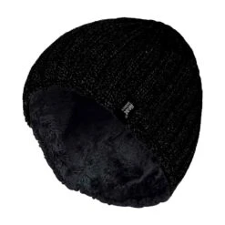 Mens 3.4 TOG Fleece Lined Ribbed Knitted Thermal Winter Hat