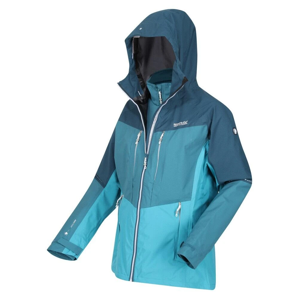 Regatta Womens/Ladies Carletta VII 2 In 1 Waterproof Jacket (Seal Grey/Amaranth Haze) 8 Regatta Womens/Ladies Carletta VII 2 In 1 Waterproof Jacket (Seal Grey/Amaranth Haze) - Image 6