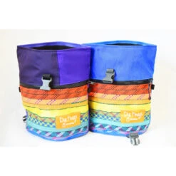 Boulder Bag Made With Recycled Climbing Rope And Upcycled Fabric. Rainbow
