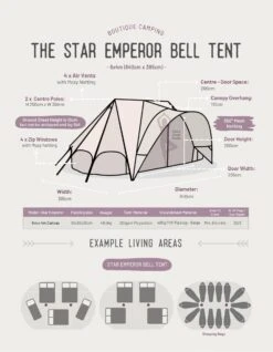 Star Emperor Bell Tent -Outdoor Sports kd7fead289650f6d0e4ac370cd50bb2d5