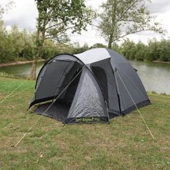 Kampa Brighton 3 Grey Poled Camping Tent -Outdoor Sports kdcb67eed4023b31541f299c657e32ac1